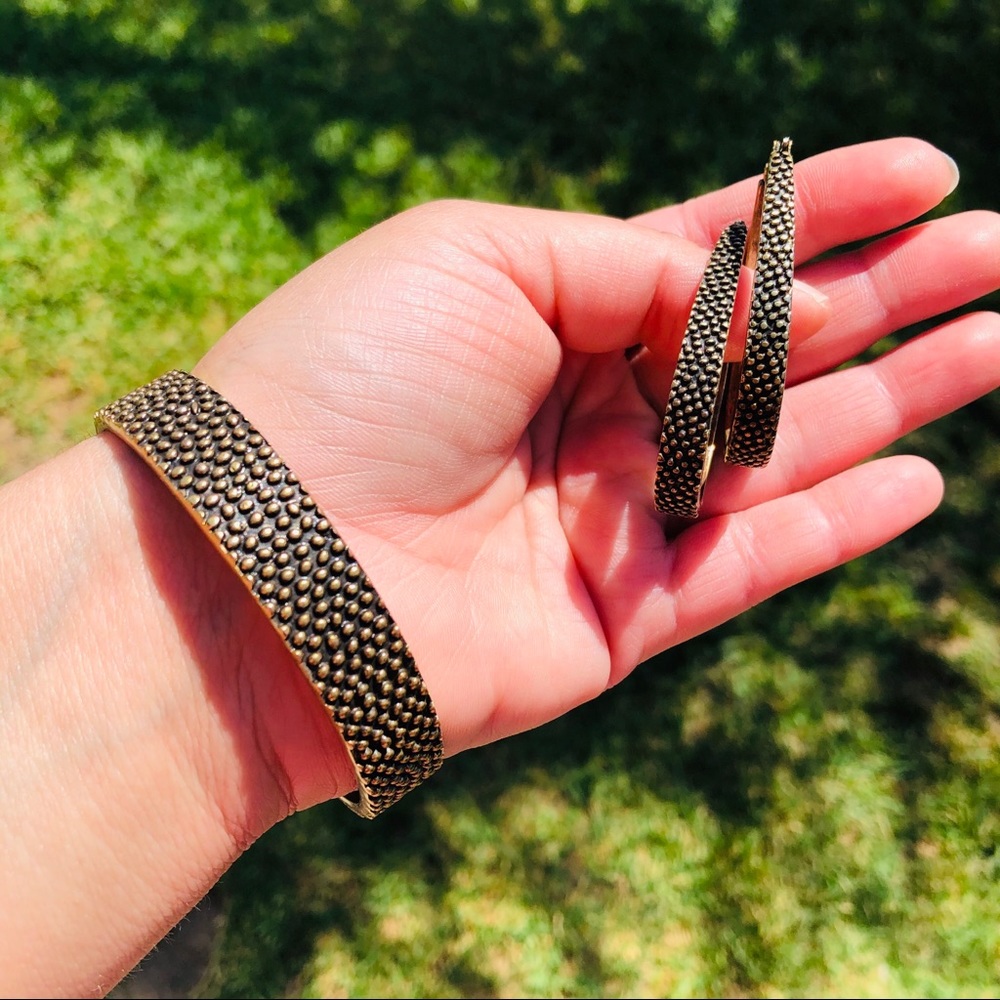 Lucky Brand bracelet and earrings set